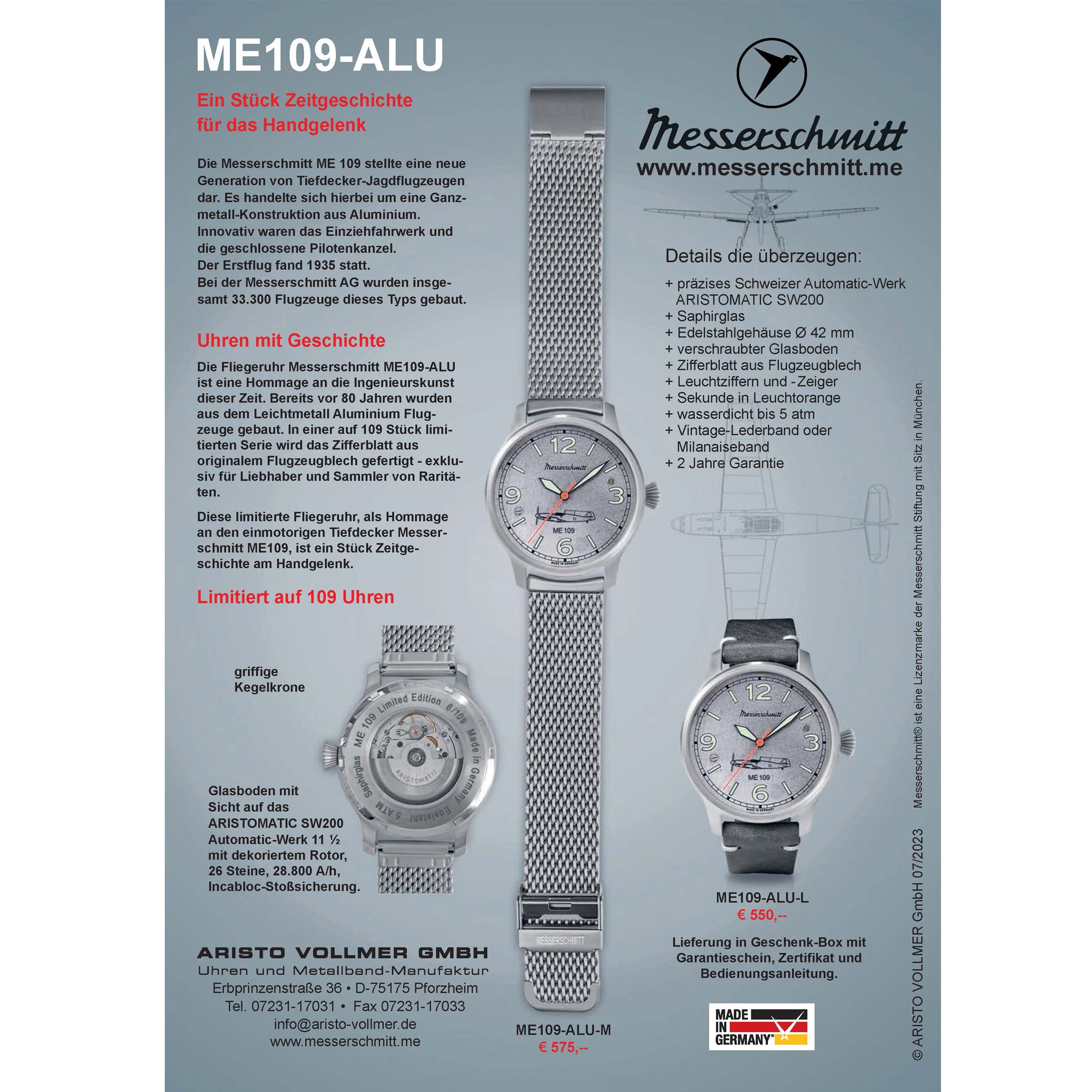 ME109-ALU-M